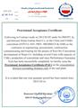 Provisional Acceptance Certificate-259-Phase 2-Line2 